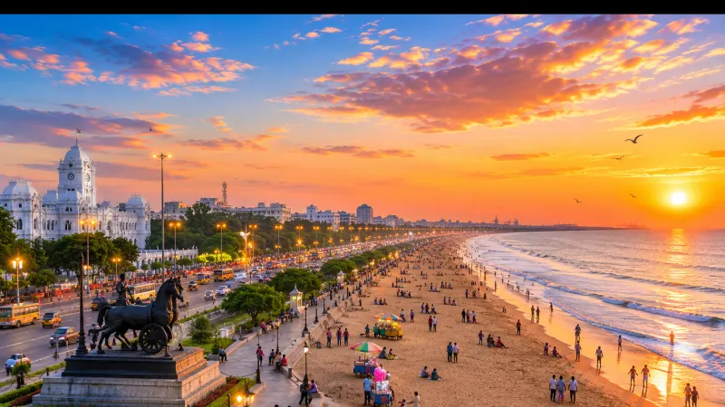 Marina Beach in Chennai — home and online tutors from Dronacharya Tutorials
